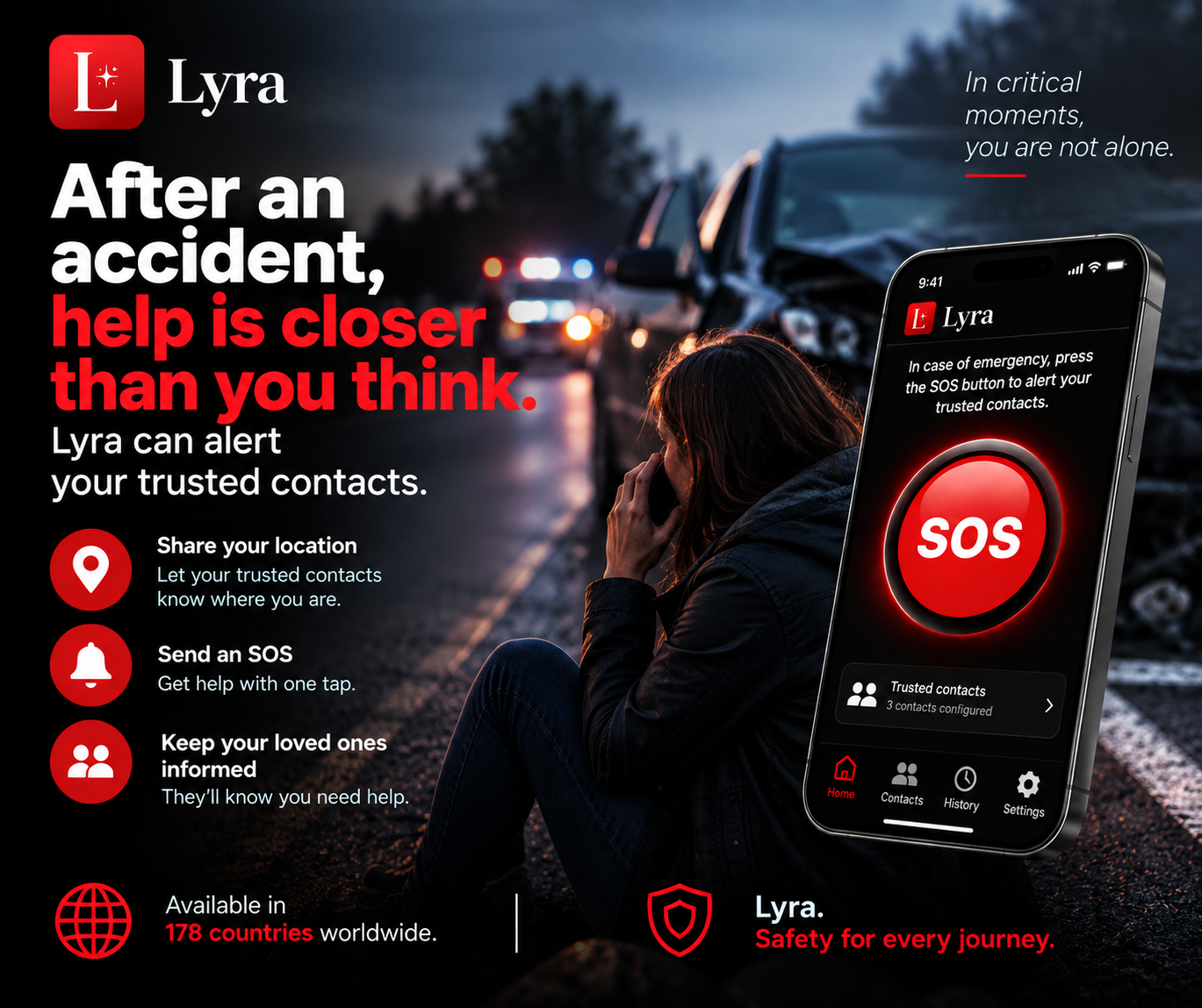Lyra campaign about traffic accidents