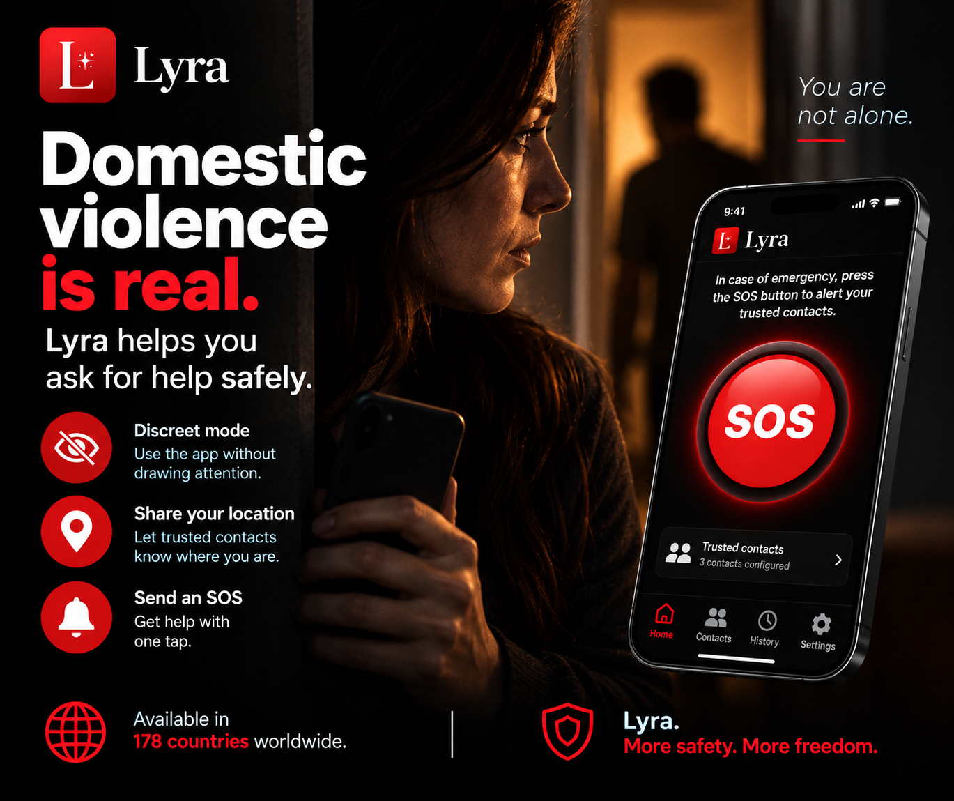 Lyra campaign about domestic violence